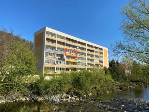 Pendler aufgepasst – sanierte 2-Zimmer-Wohnung mit südseitiger Loggia, Lift und schönem Ausblick, 2640 Gloggnitz, Wohnung